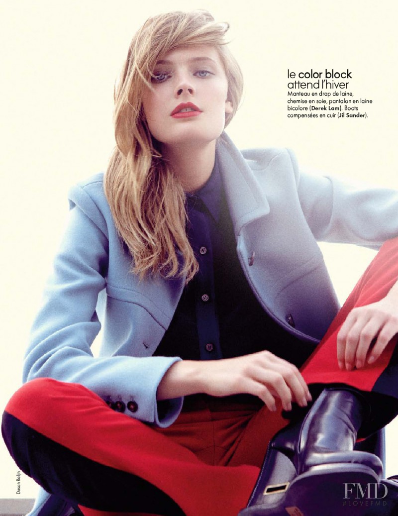 Constance Jablonski featured in Color Block, September 2011