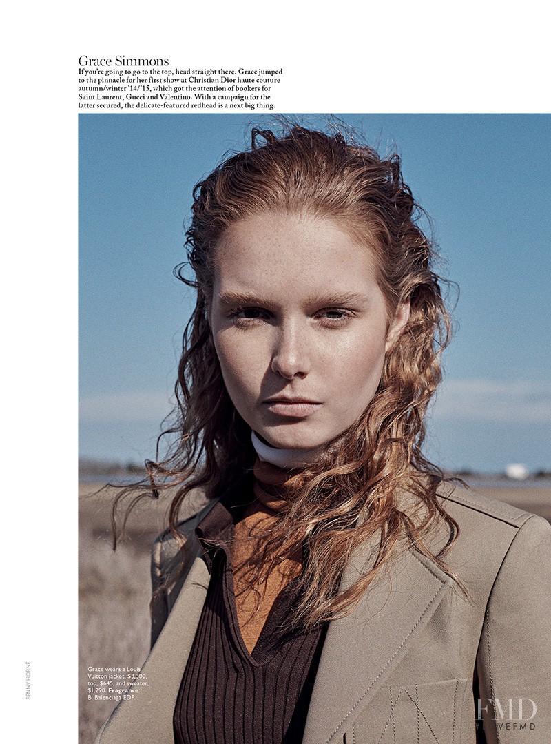 Grace Simmons featured in Young Guns, June 2015