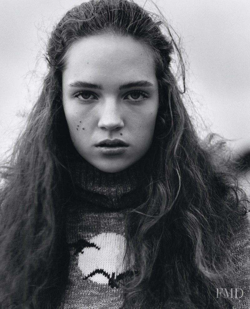 Adrienne Juliger featured in Alasdair McLellan, March 2015