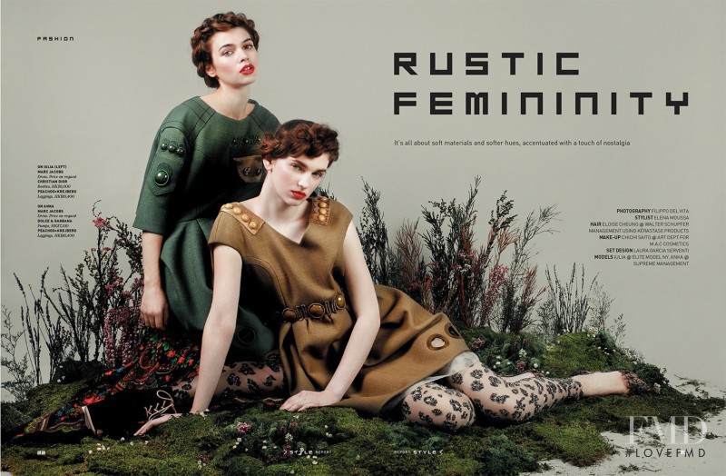 Iulia Carstea featured in Rustic Femininity, May 2015