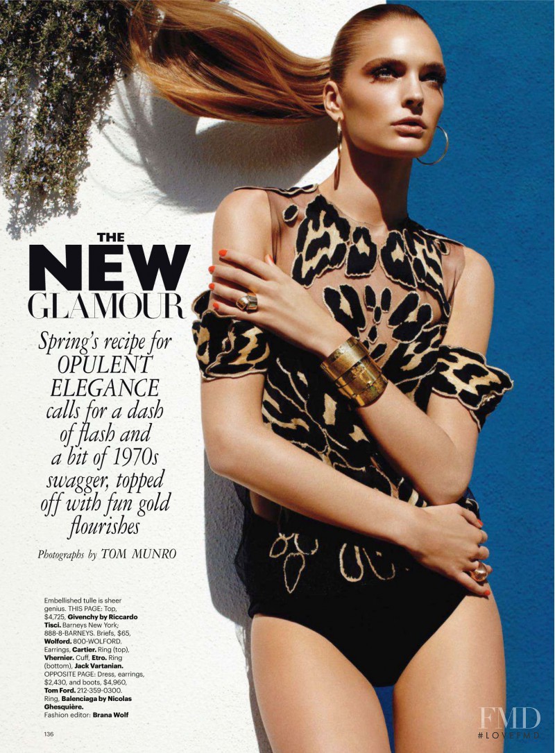 Gertrud Hegelund featured in The New Glamour, February 2011