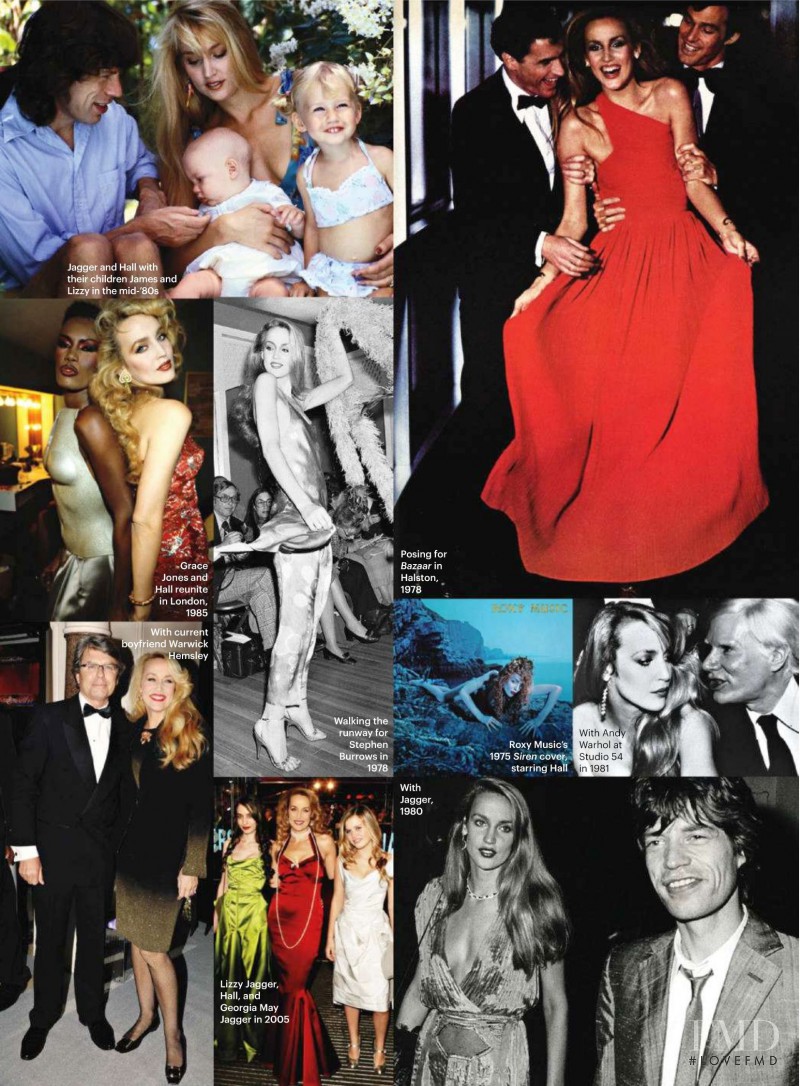 Jerry Hall featured in Hall Of Fame, January 2011
