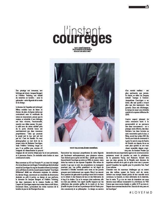 Rhianna Porter featured in L\'Instant Courrèges, March 2013