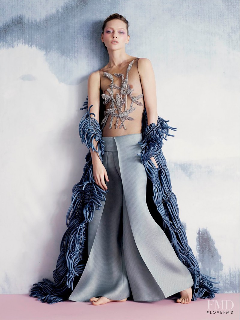 Sasha Pivovarova featured in Art Nouveau, June 2015