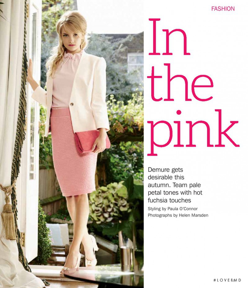 Caroline Kristiansen featured in In the pink, October 2013