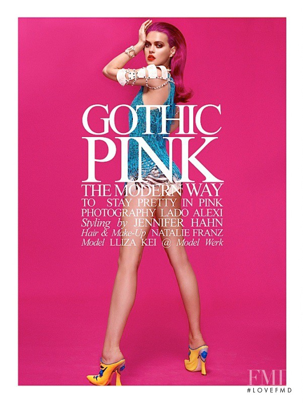 Liza Kei featured in Gothic Pink, June 2012