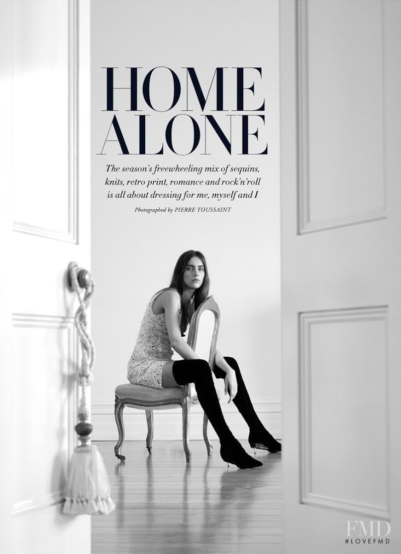 Charlotte Coquelin featured in Home Alone, June 2015