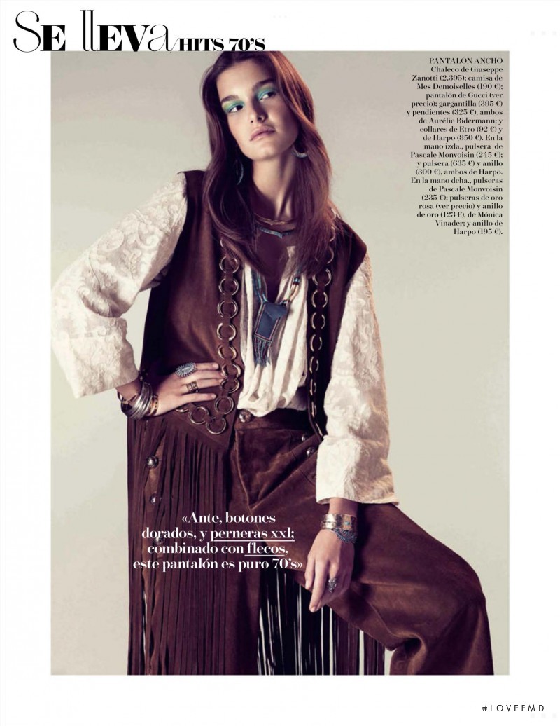 Ophélie Guillermand featured in Love The 70\'s, March 2015