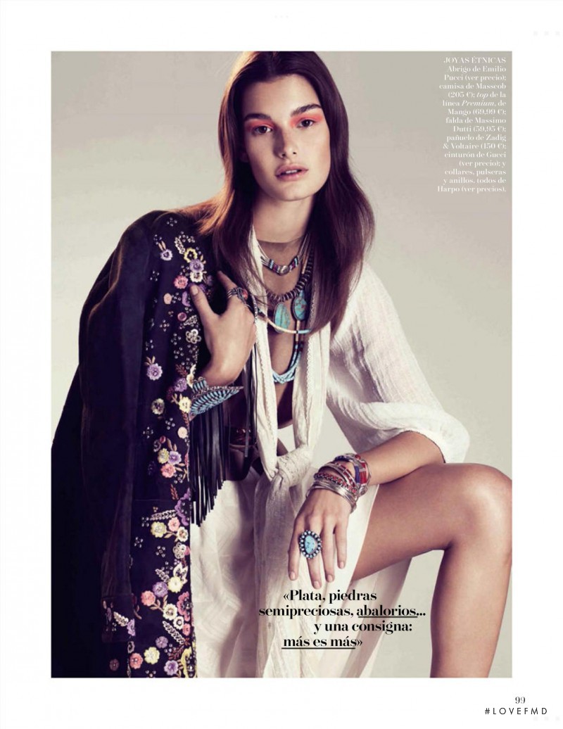 Ophélie Guillermand featured in Love The 70\'s, March 2015