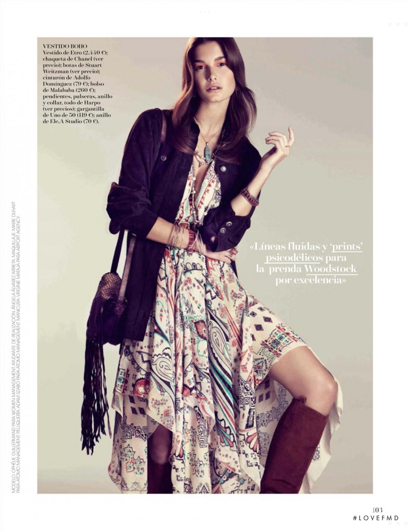 Ophélie Guillermand featured in Love The 70\'s, March 2015