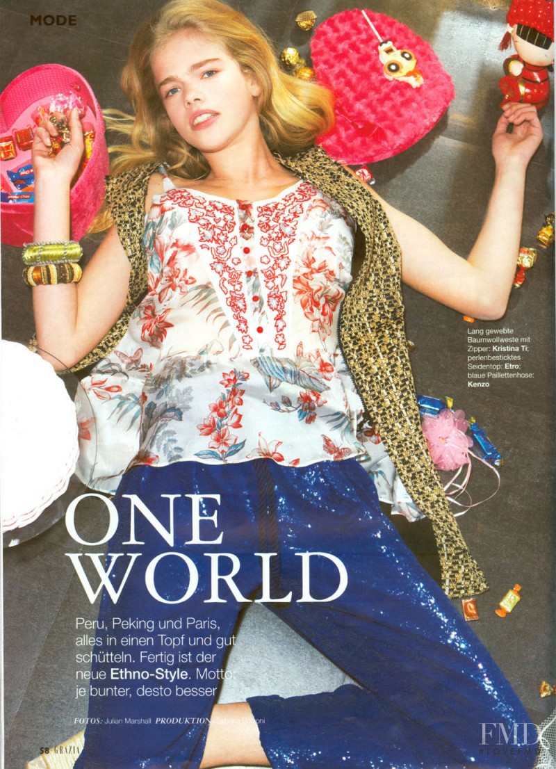 Valerie van der Graaf featured in One World, March 2010
