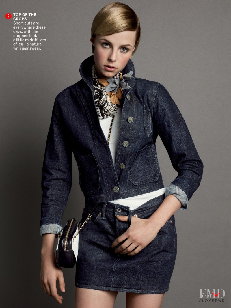 Edie Campbell featured in Mood Indigo, March 2015