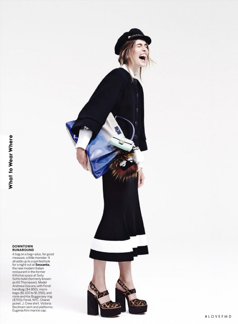 Andreea Diaconu featured in Holding Pattern, March 2015