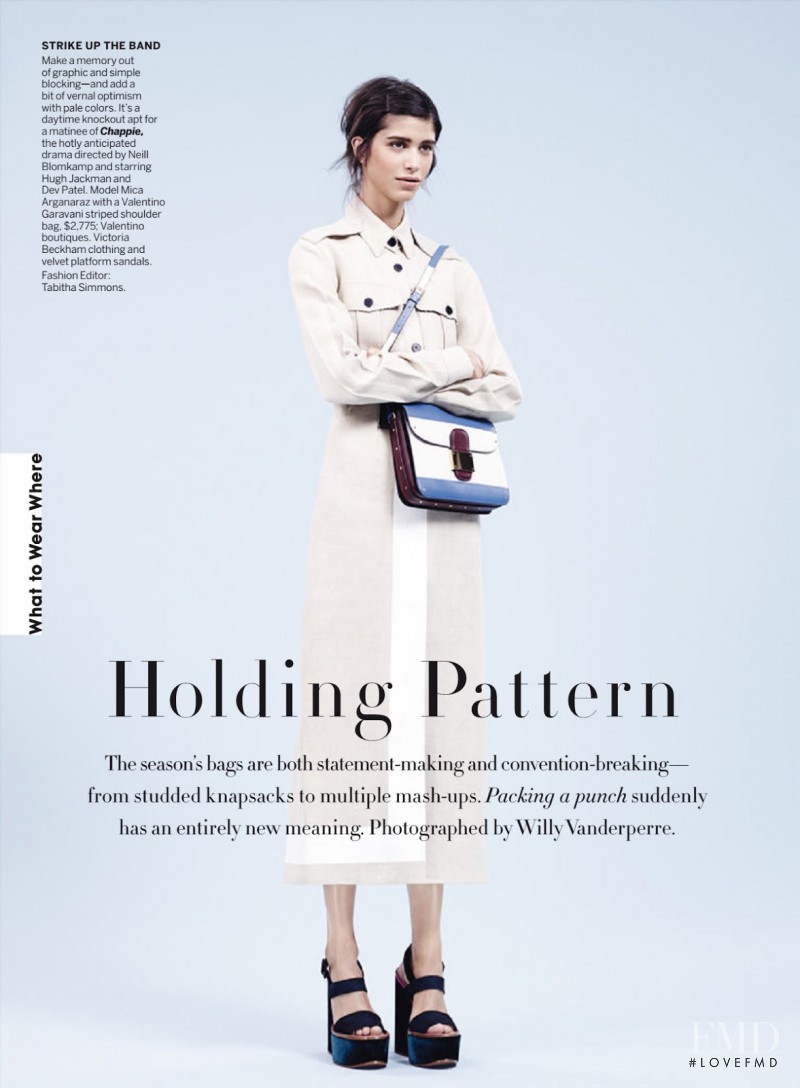 Mica Arganaraz featured in Holding Pattern, March 2015