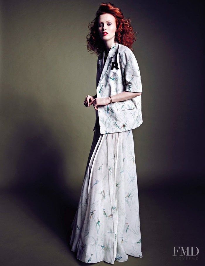 Karen Elson featured in Blooming Glory, March 2015