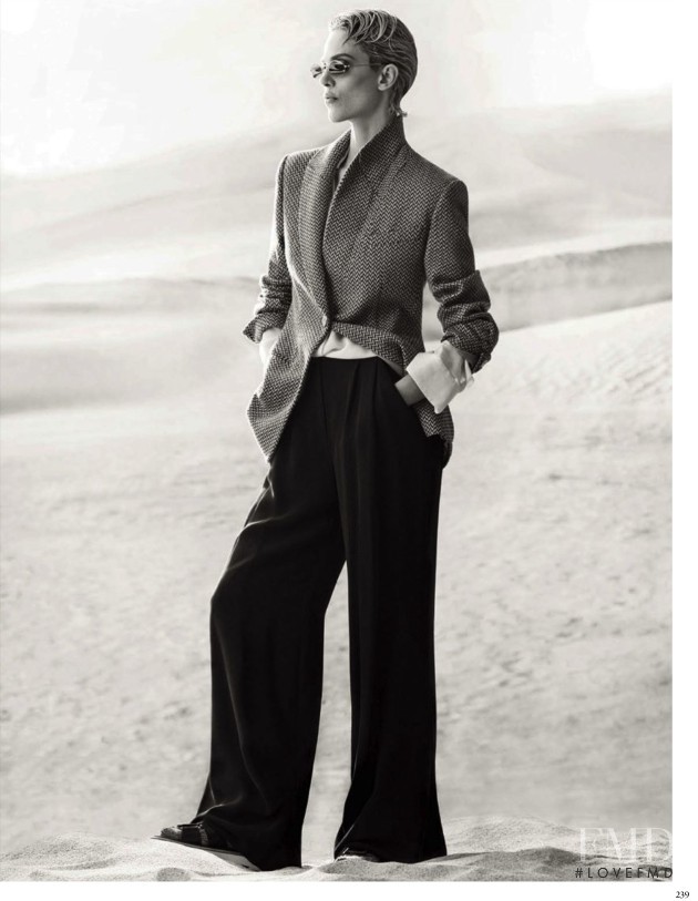 Aymeline Valade featured in Hommage an einen Superstar: Giorgio Armani, April 2015