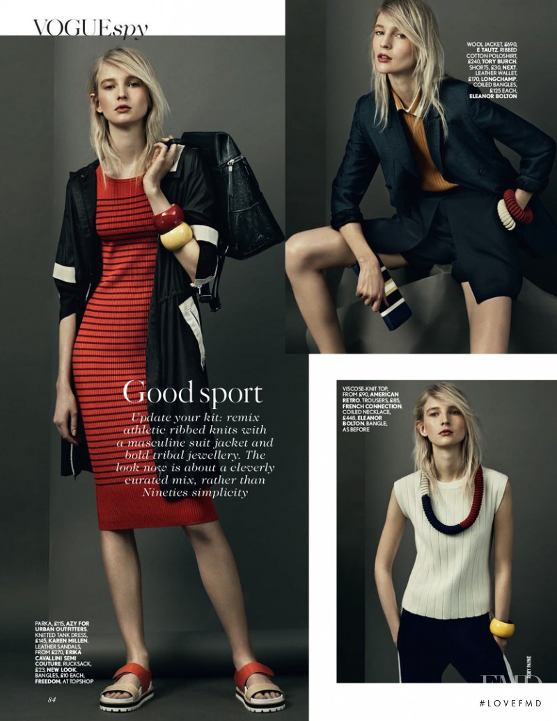 Nastya Sten featured in Vogue Spy, April 2015