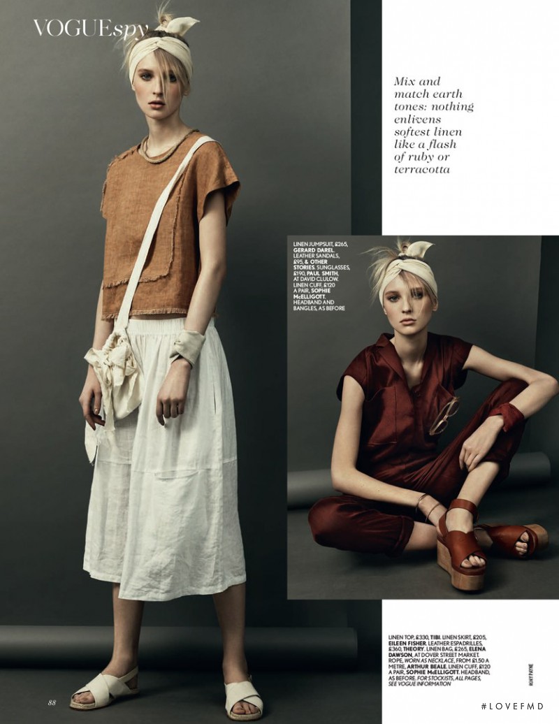 Nastya Sten featured in Vogue Spy, April 2015