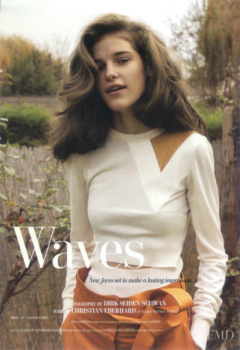 Inga Dezhina featured in Making Waves, March 2015