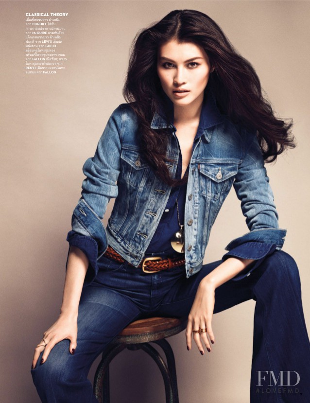 Sui He featured in The Haute Denim, May 2015