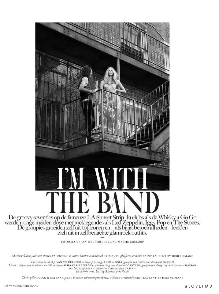 Marloes Horst featured in I\'m with the band, June 2015