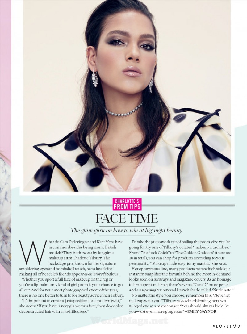 Joline Braun featured in Glam Squad, April 2015