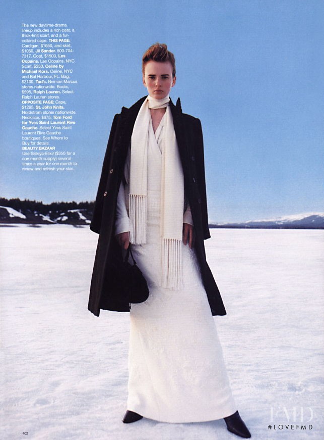 Anne Vyalitsyna featured in Fashion\'s Romantic View, September 2002