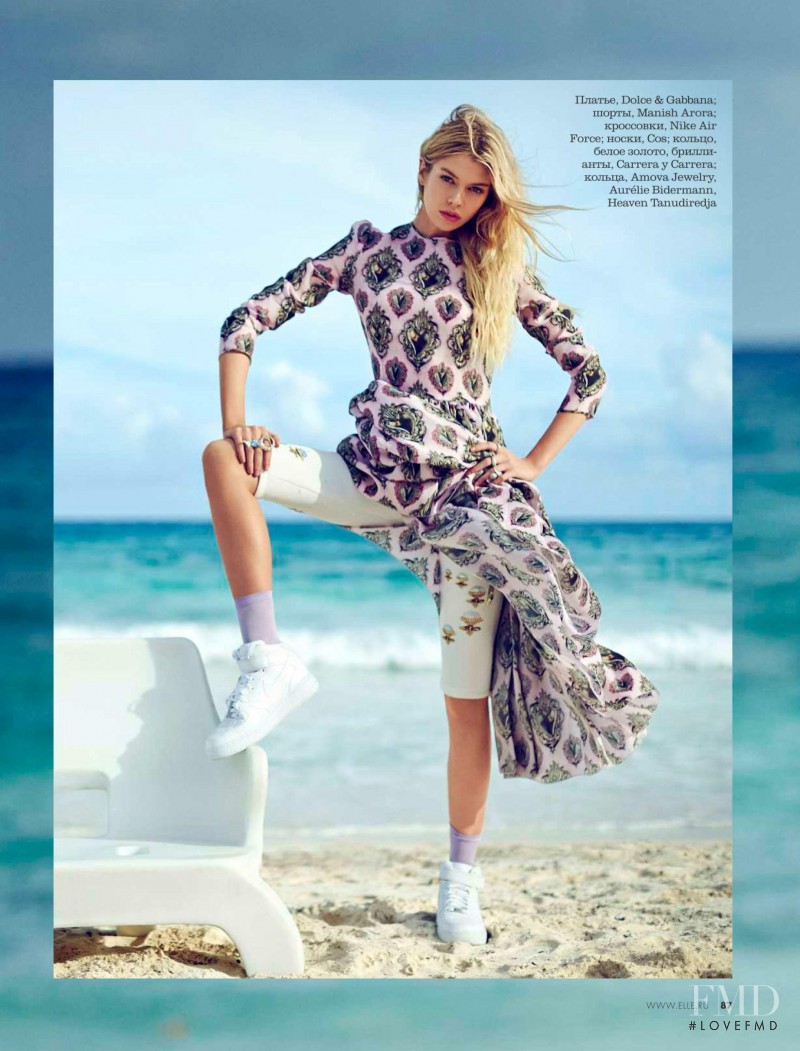 Stella Maxwell featured in In One Wave, June 2015