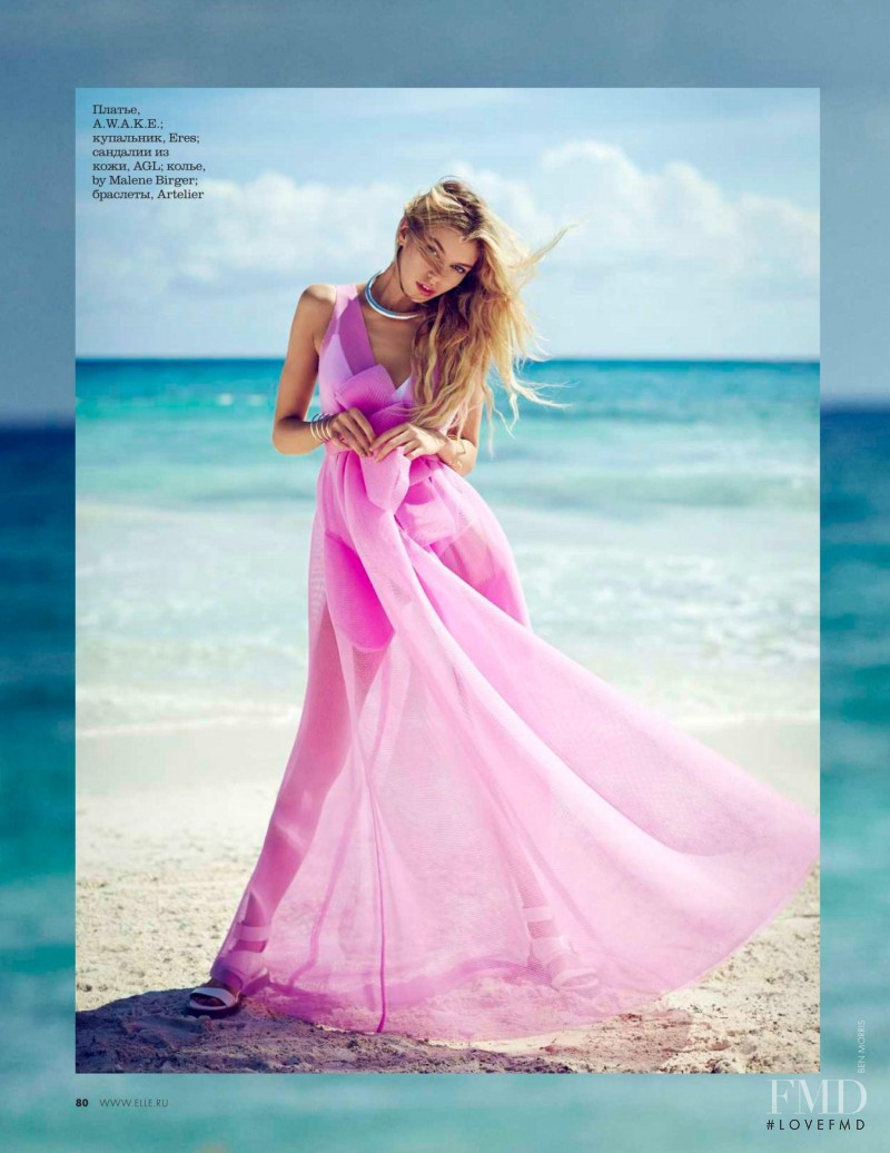 Stella Maxwell featured in In One Wave, June 2015