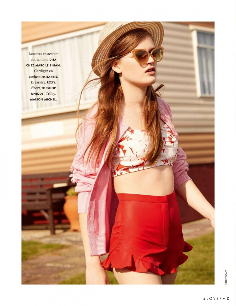 Molly Smith featured in Mademoiselle Rêve, April 2015