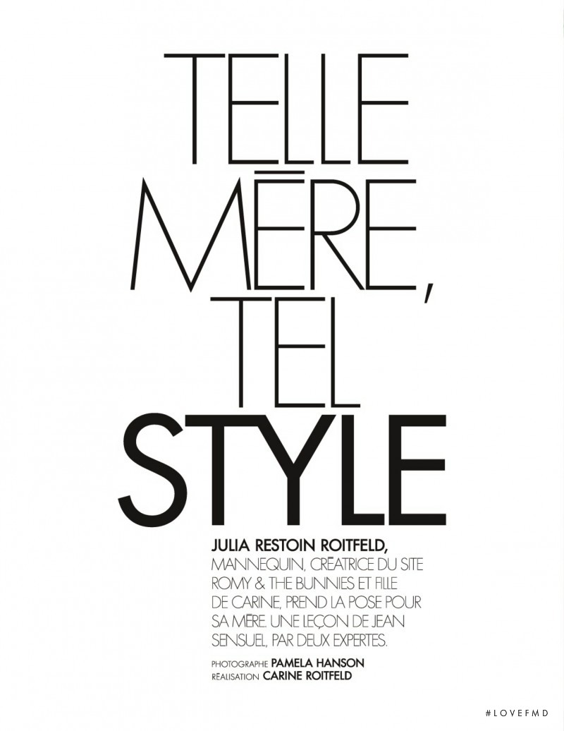 Telle Mere, Tel Style, April 2015
