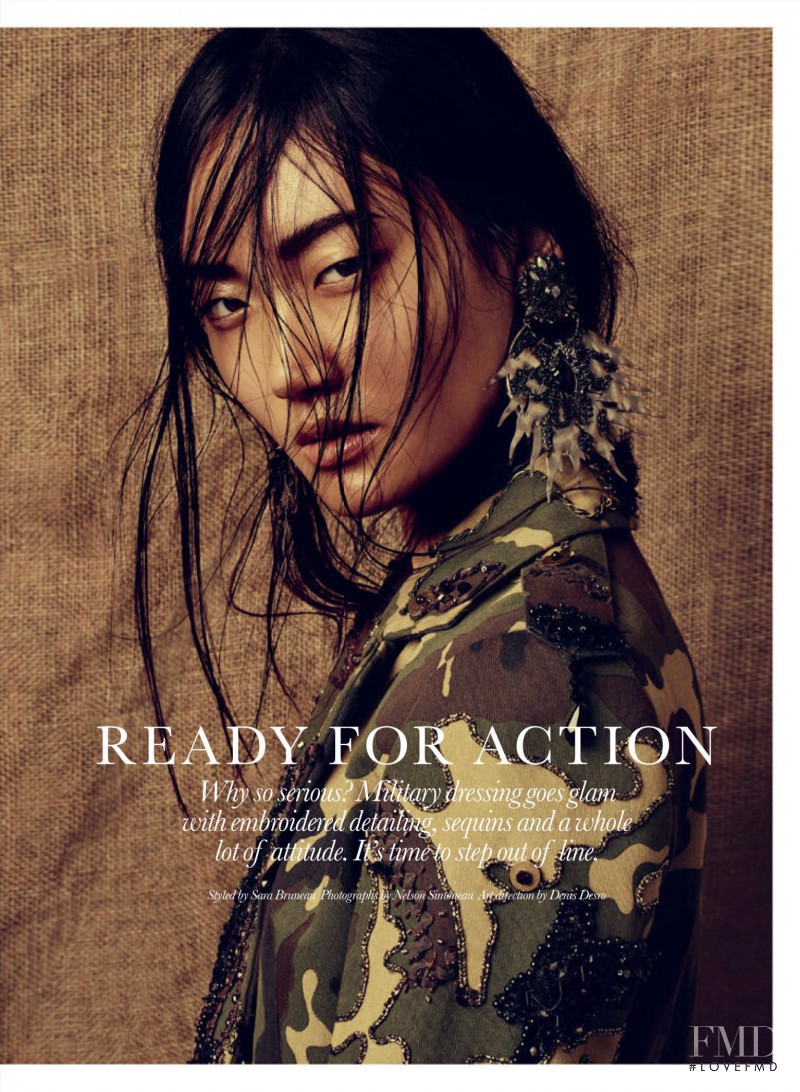 Ashley Foo featured in Ready For Action, April 2015