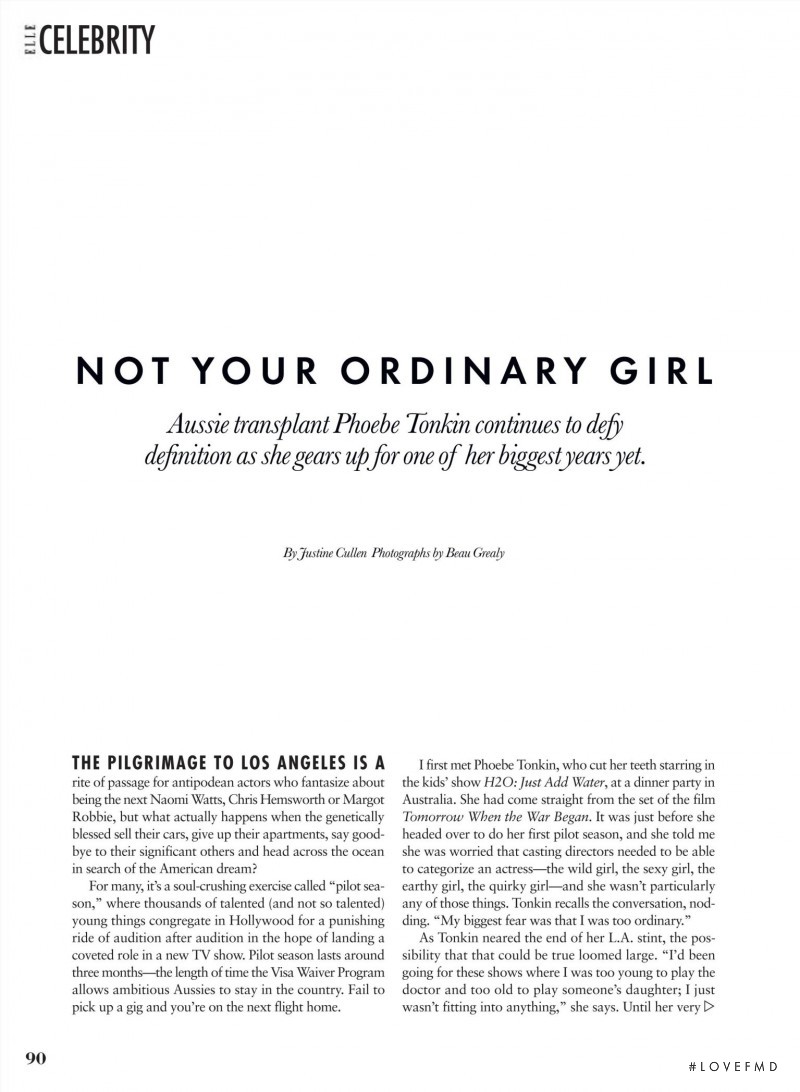 Not Your Ordinary Girl, April 2015