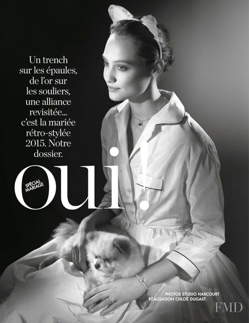 Queeny van der Zande featured in Oui, January 2015