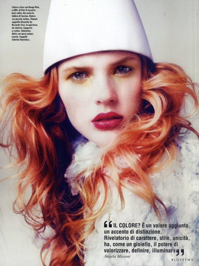 Anne Vyalitsyna featured in Color Way, May 2010