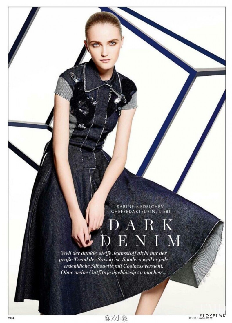 Vlada Roslyakova featured in Dark Denim, March 2015