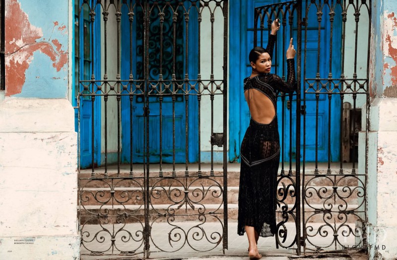 Chanel Iman featured in Hotline, June 2014