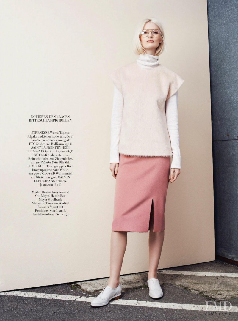 Helena Greyhorse featured in Cool Wool, September 2014