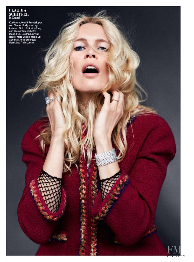 Claudia Schiffer featured in Icons, September 2014