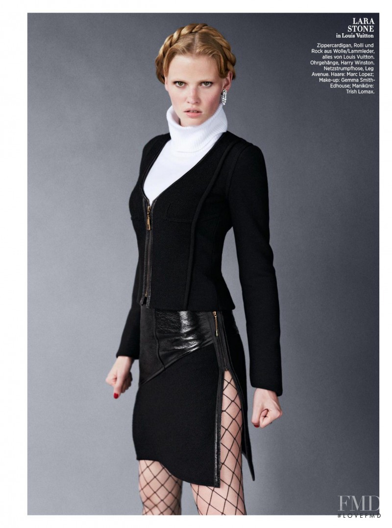 Lara Stone featured in Icons, September 2014
