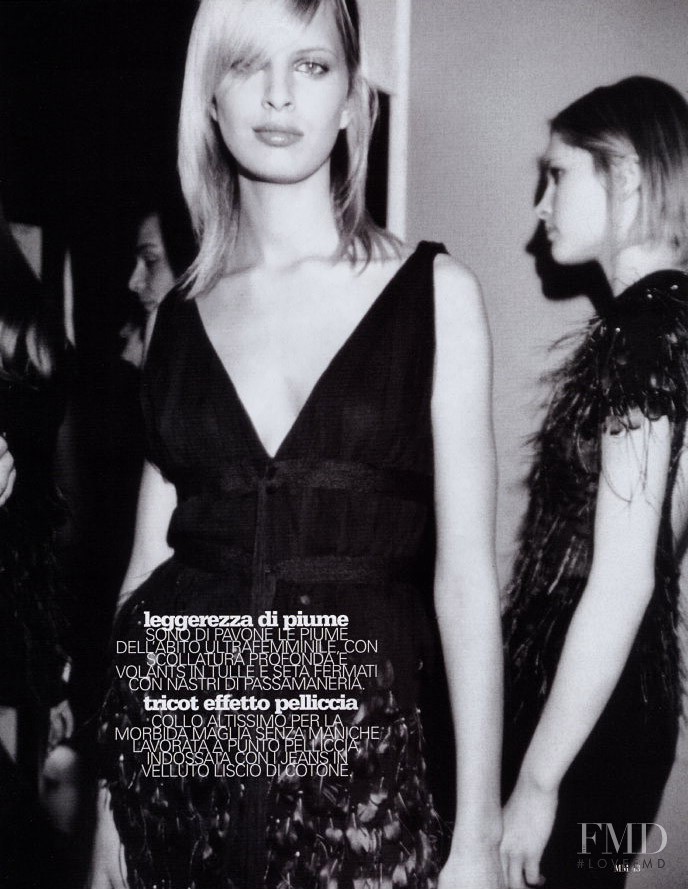 Karolina Kurkova featured in Season\'s Glamour, September 2002