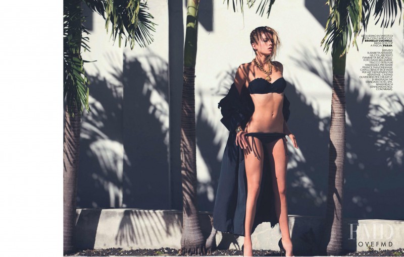 Elsa Hosk featured in Miami Beach Style, June 2015