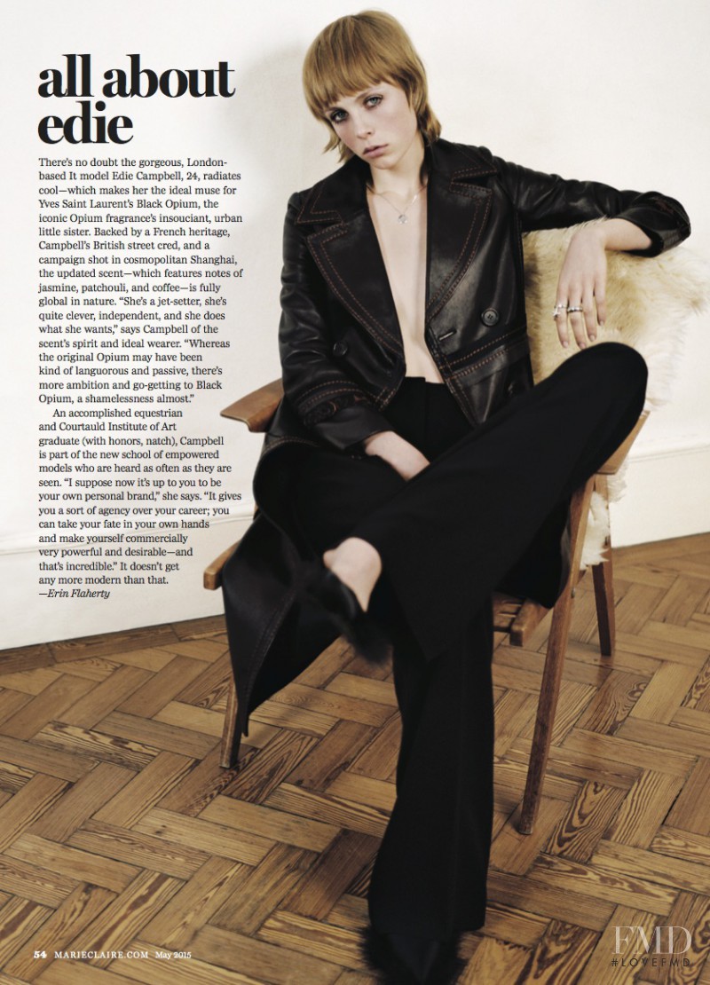 Edie Campbell featured in Chelsea Girl, May 2015