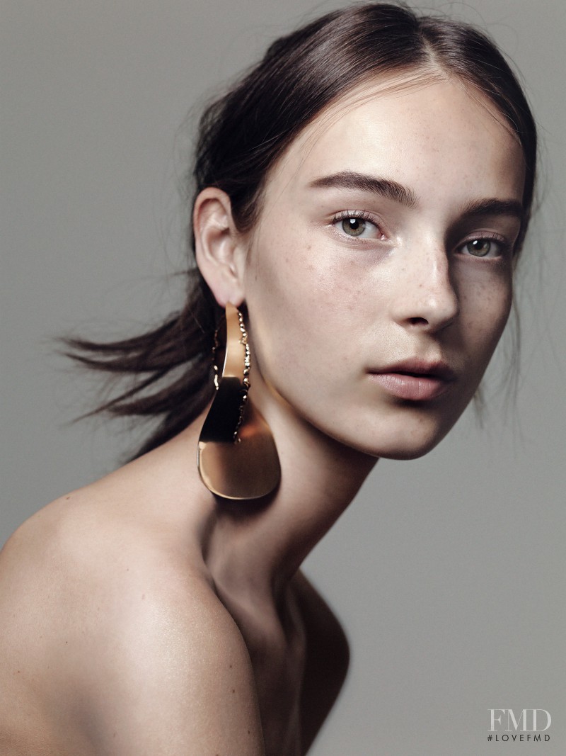 Julia Bergshoeff featured in The Face, June 2015