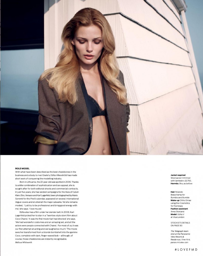 Edita Vilkeviciute featured in Cuts Both Ways, September 2011