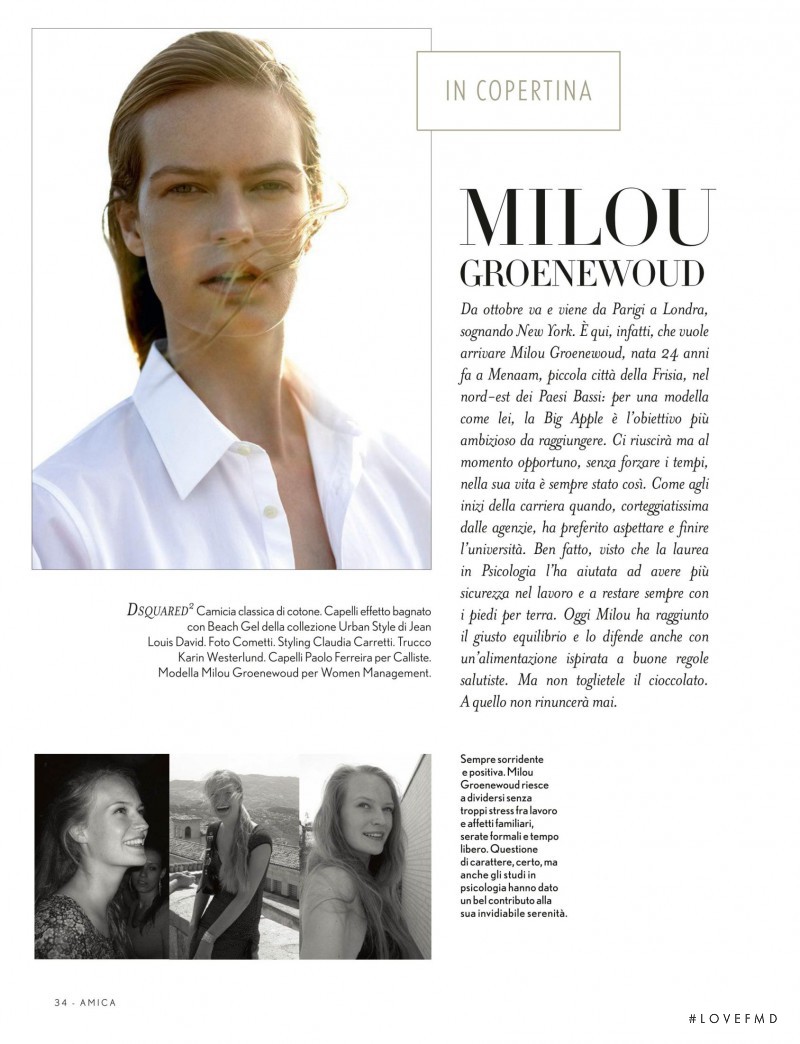Milou Groenewoud featured in Summertime, July 2015