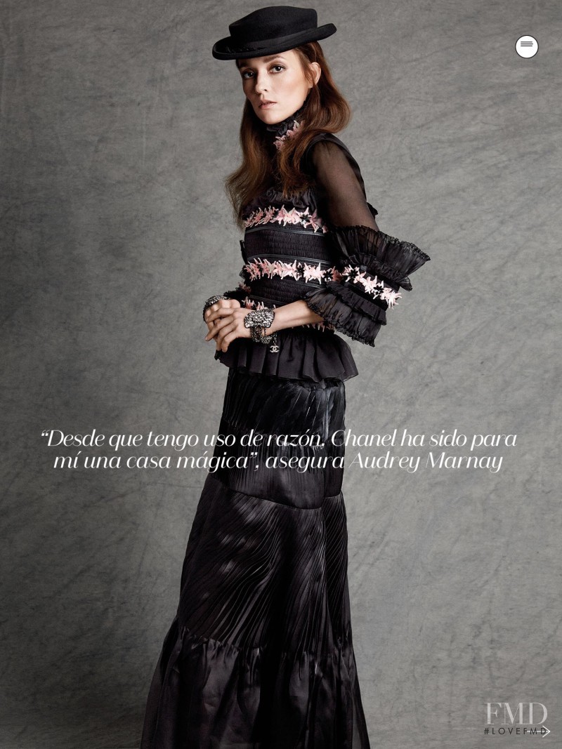Audrey Marnay featured in The French Audrey, July 2015