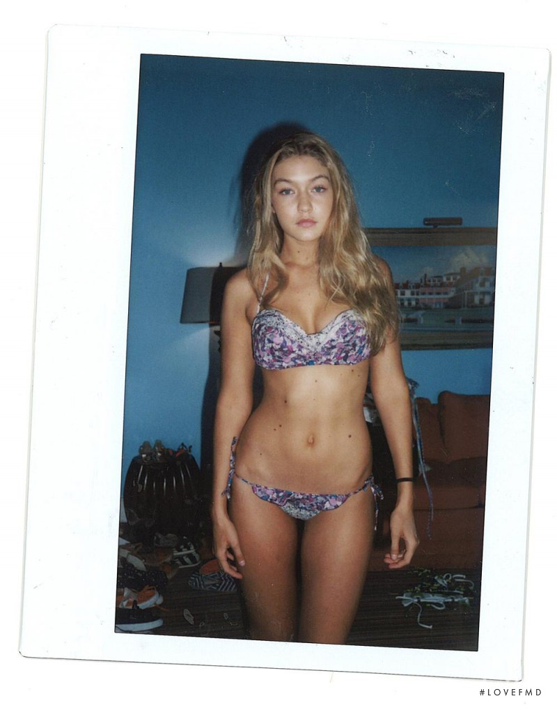 Gigi Hadid featured in Polaroids, March 2014