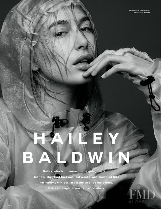 Hailey Baldwin Bieber featured in FLO Hughes, March 2015