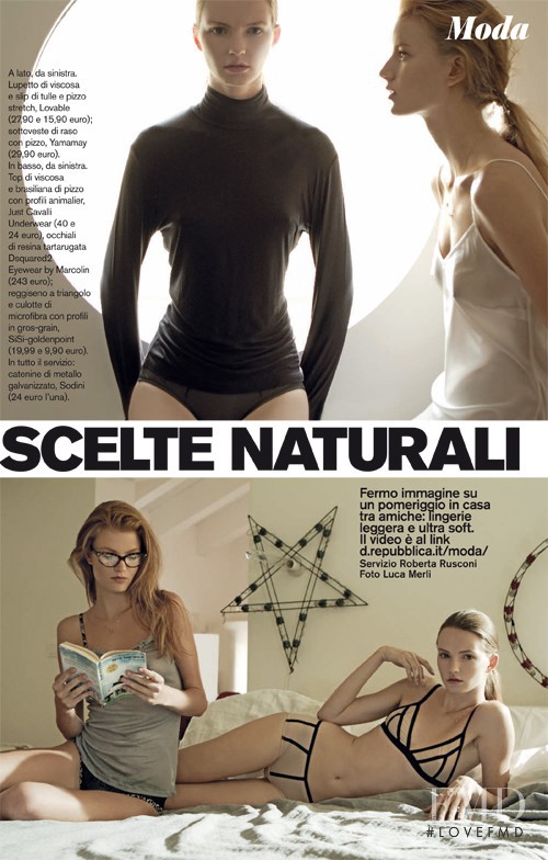 Luca Noemi Horvath featured in Scelte Naturali, December 2013